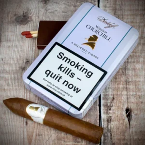 Davidoff Winston Churchill The Traveller Belicoso Cigars - Tin of 4