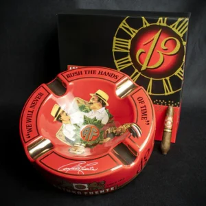 Arturo Fuente Hands of Time Ashtray - Red + Short Story Cigar