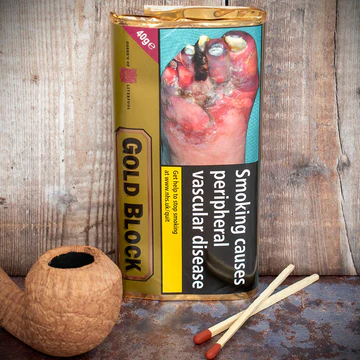 Gold Block Pipe Tobacco 40g Packet -