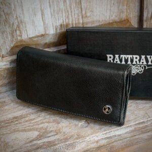 Rattray's Black Knight Leather Pipe Tobacco Pouch - Large Stand Up 3