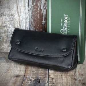 Peterson One Pipe Combination Pouch - Press Stud Black (POU-135)