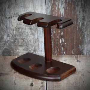 Walnut 3 Pipe Rack