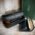jesv1mocf1h Peterson Two Pipe Combination Pouch - Zipped Black (POU-133)