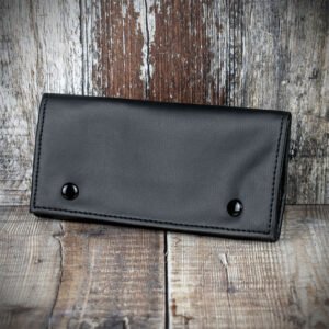 Roll-Up & Button Pipe Tobacco Pouch - Black