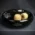 Savinelli Black Ceramic Ashtray - One Pipe Rest with Cork Knocker