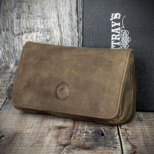 Rattray's Peat Leather 2 Pipe Tobacco Pouch