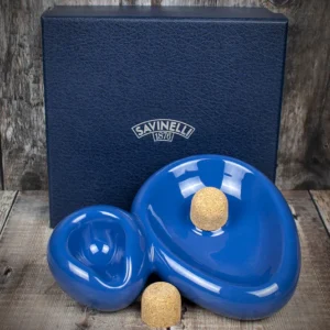 Savinelli Sidecar Pipe Smokers Ashtray/Rest Blue